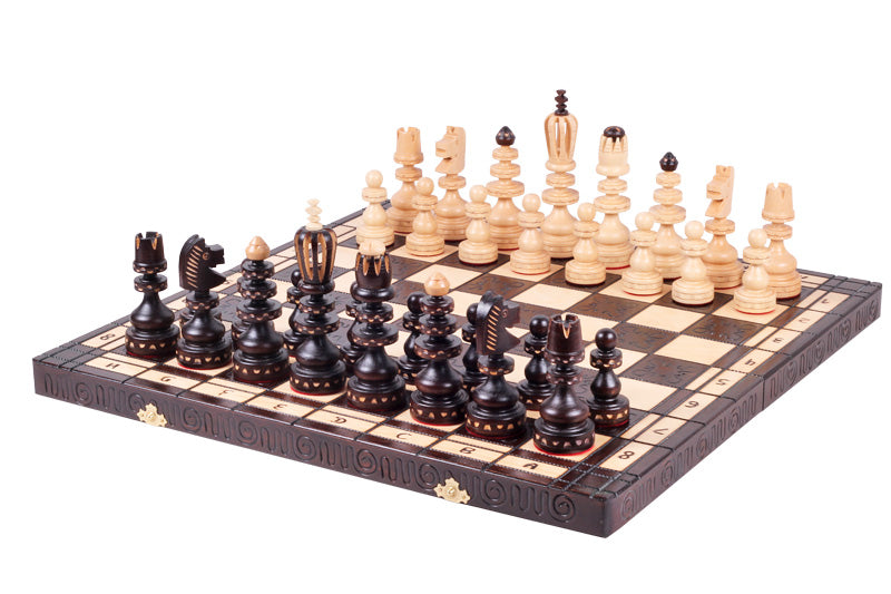 Roman Decorative Chess Set 21.7 in with Storage (5.5 inch King)