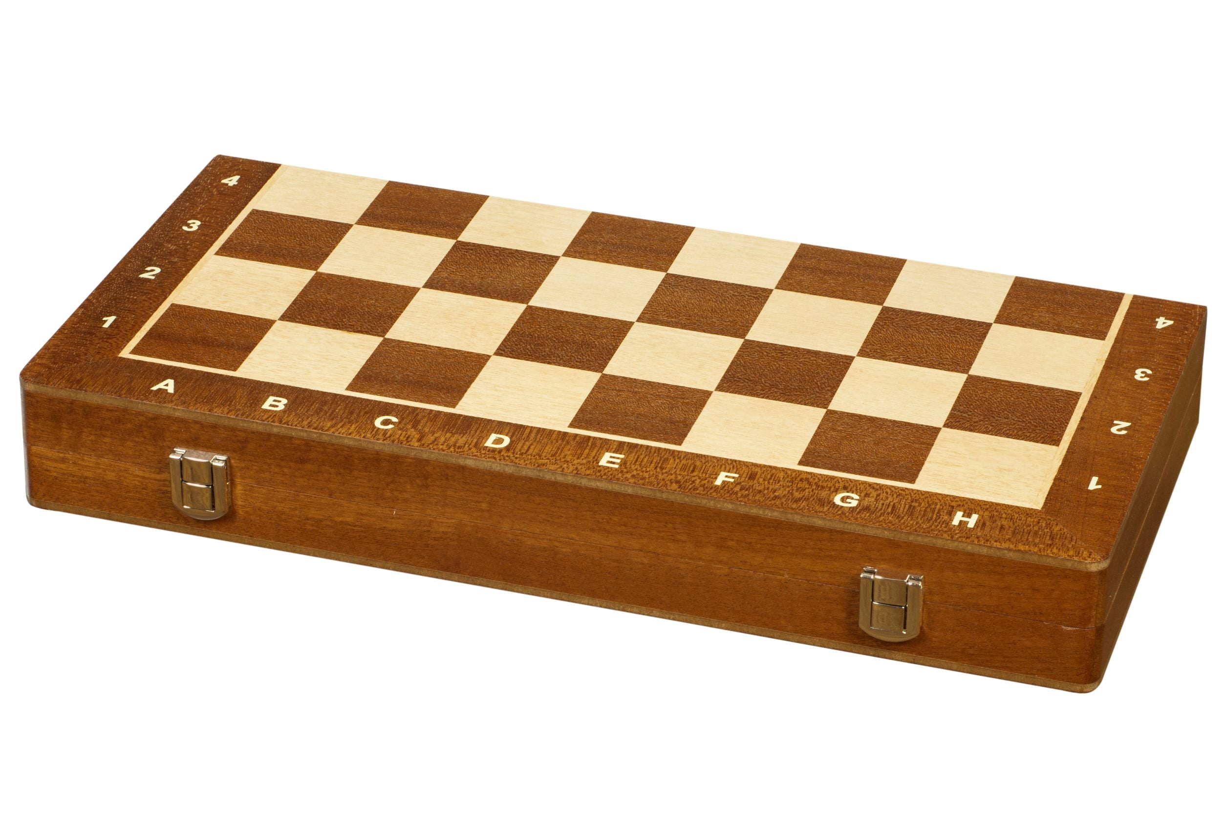 Tournament Staunton Chess Set No 4 with Mahogany & Maple Board