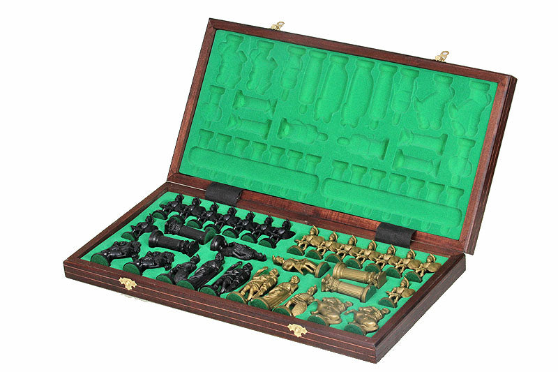 Spartan Chess Set with Weighted Plastic Pieces 4 in King