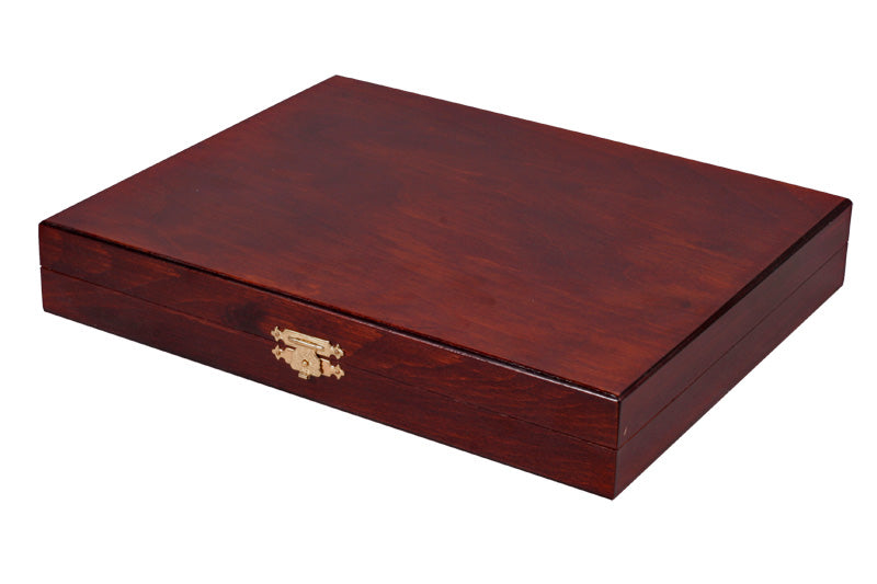 Staunton De Lux No. 5 Chess Pieces with Wooden Box