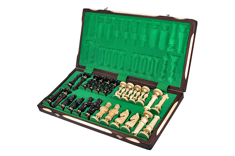 Royal De Lux Chess Set 25.6 in with Insert Tray (5.1 inch King)