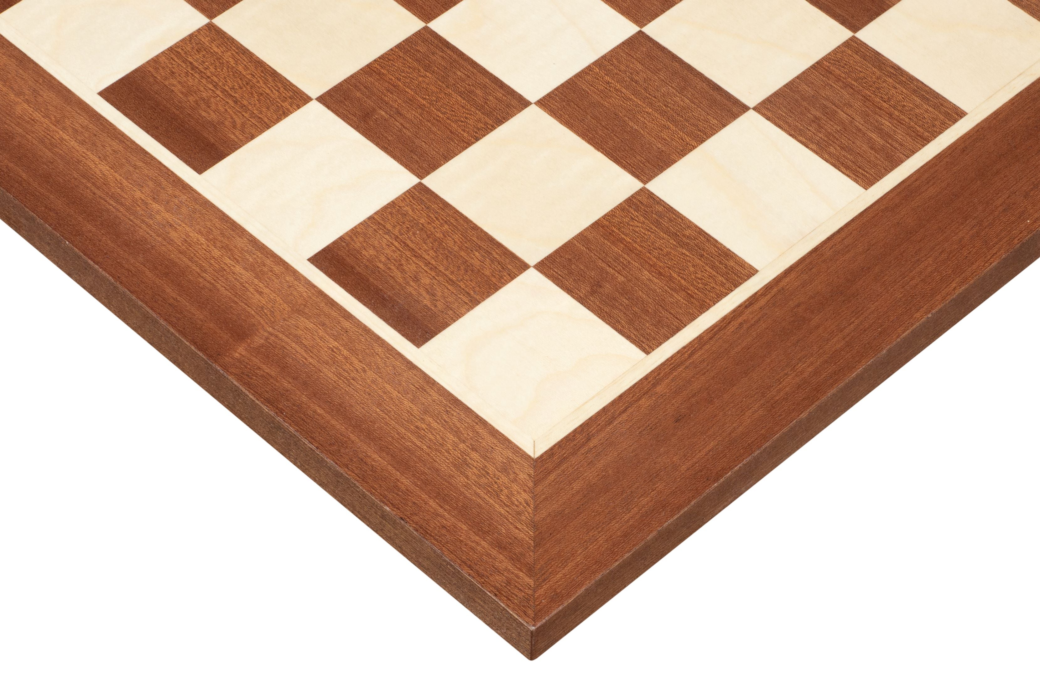 Wooden Two-Sided Board – 64 & 100 Fields Intarsia Design