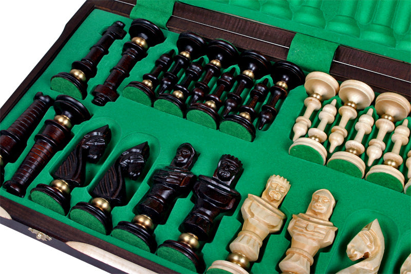 Royal De Lux Chess Set 25.6 in with Insert Tray (5.1 inch King)