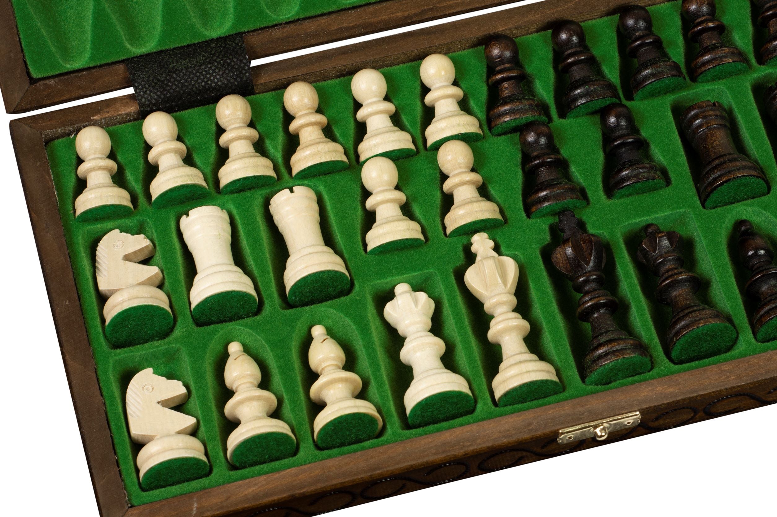 Polish Classic Wooden Chess Set 13.8 in with Insert Tray (2.36 inch King)