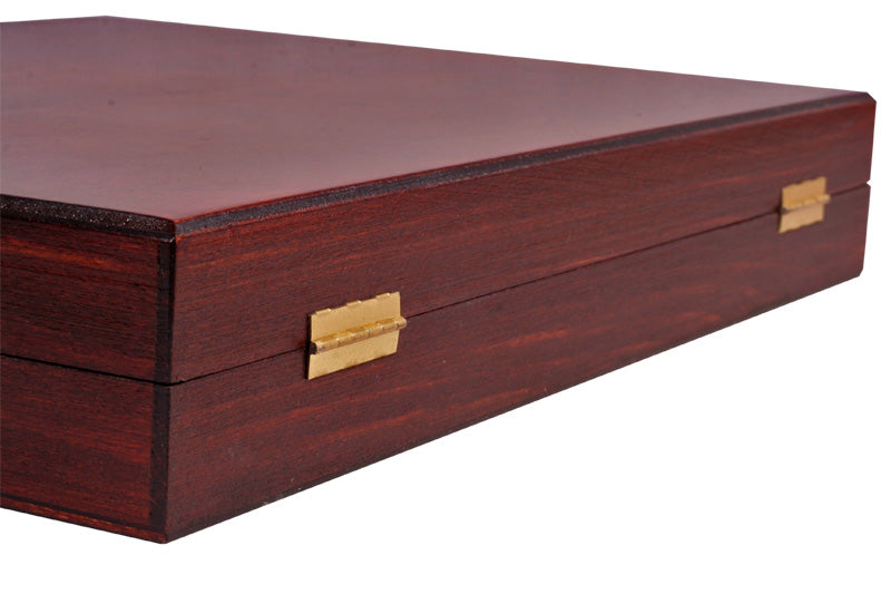 Staunton De Lux No. 5 Chess Pieces with Wooden Box