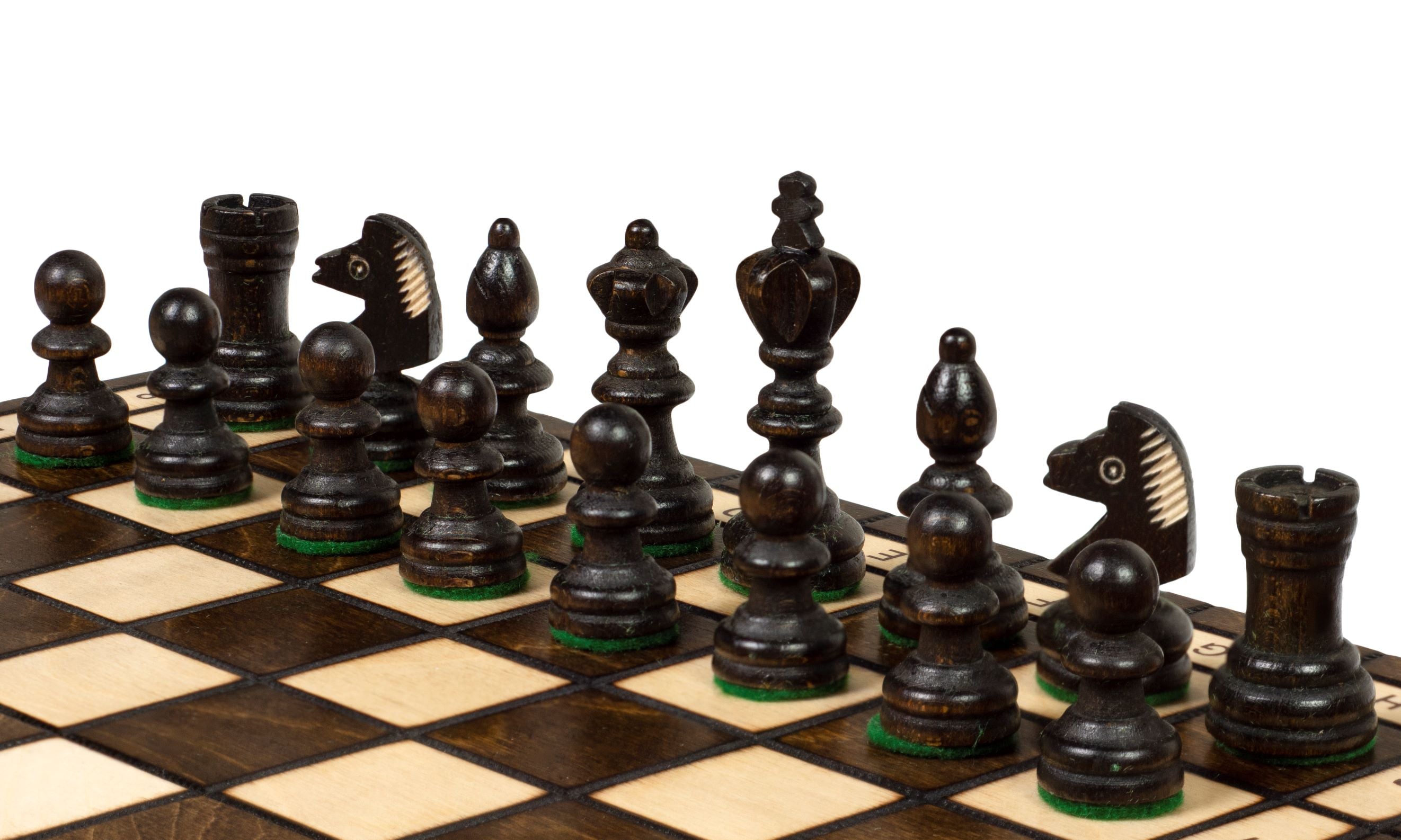 Polish Classic Wooden Chess Set 13.8 in with Insert Tray (2.36 inch King)