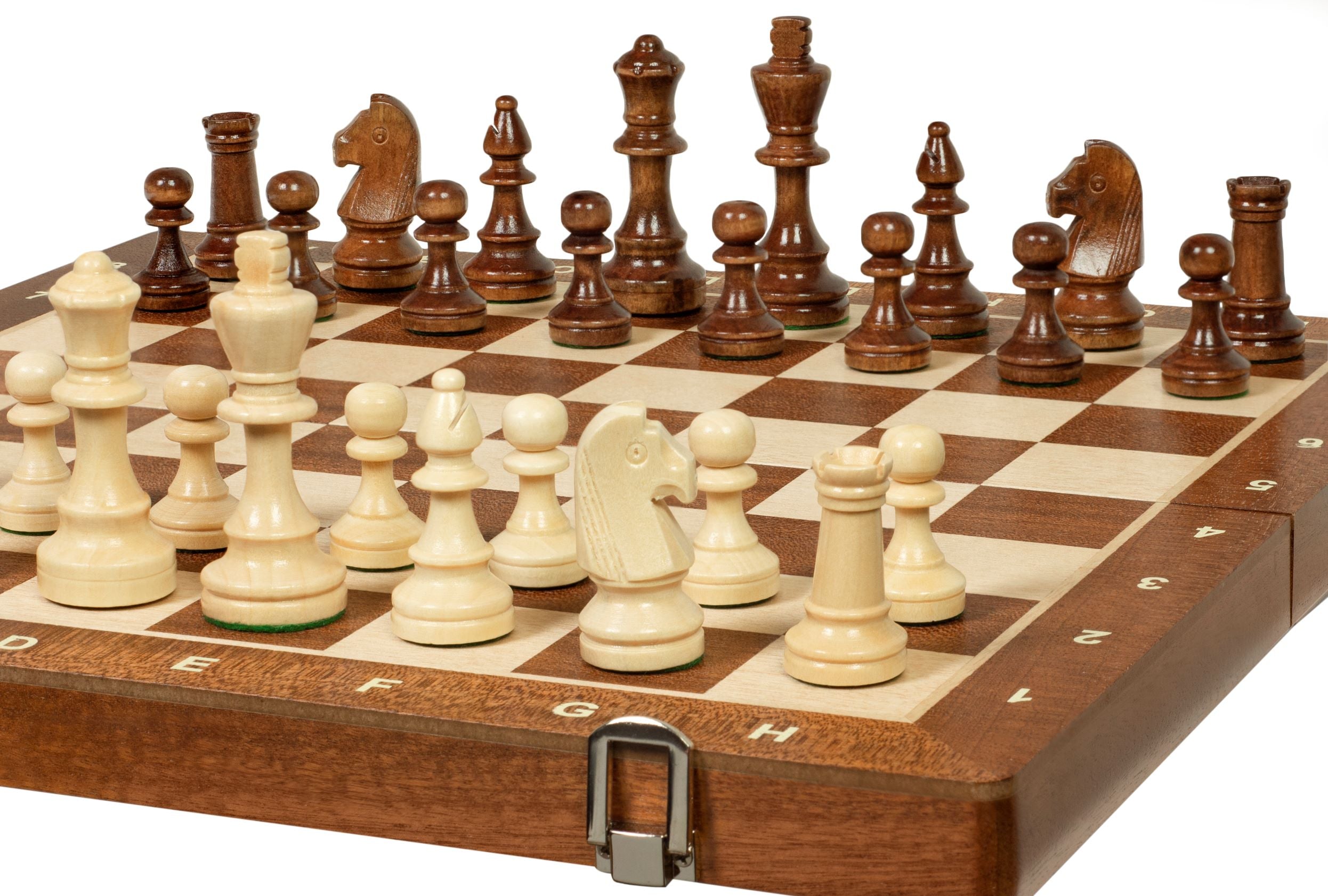 Sunrise Tournament Chess Set No 4 – Mahogany & Maple