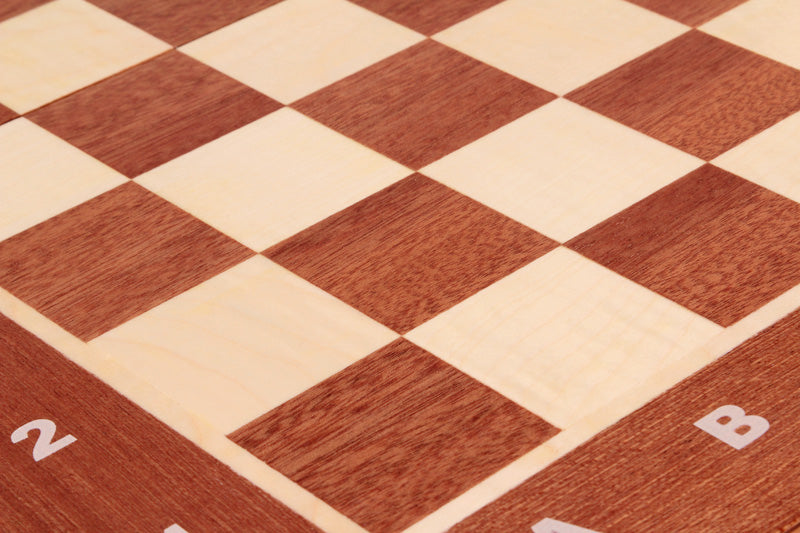 Tournament Staunton Chess Set No 4  Mahogany & Sycamore