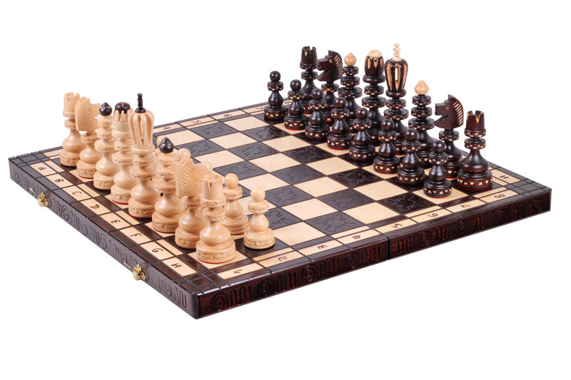 Roman Decorative Chess Set 21.7 in with Storage (5.5 inch King)