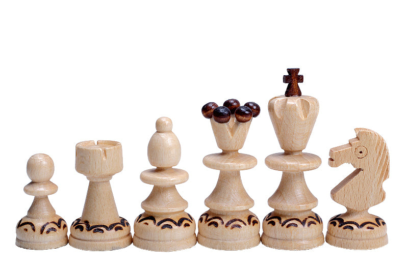 Pearl Small Chess Set with Felt-Lined Storage (2.56 inch King)