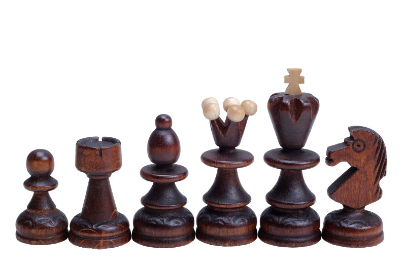 Pearl Small Chess Set with Felt-Lined Storage (2.56 inch King)