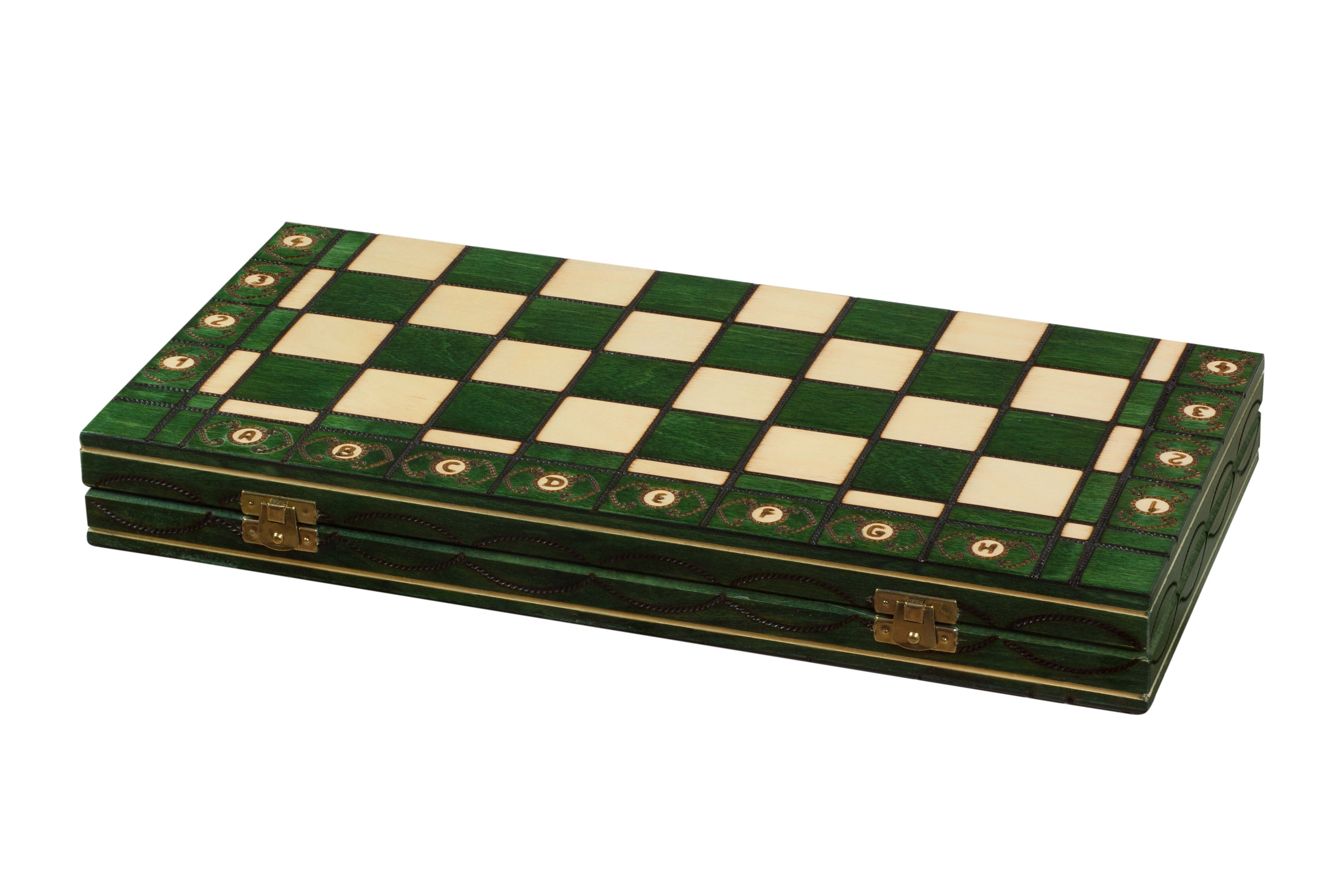 Senator Green Chess Set 16 in with Insert Tray (3.15 inch King)
