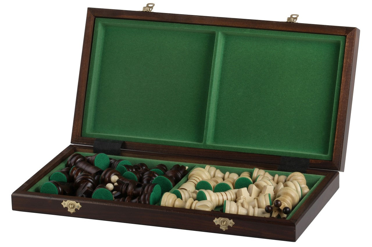 Pearl Large Chess Set with Felt-Lined Storage (3.54 inch King)