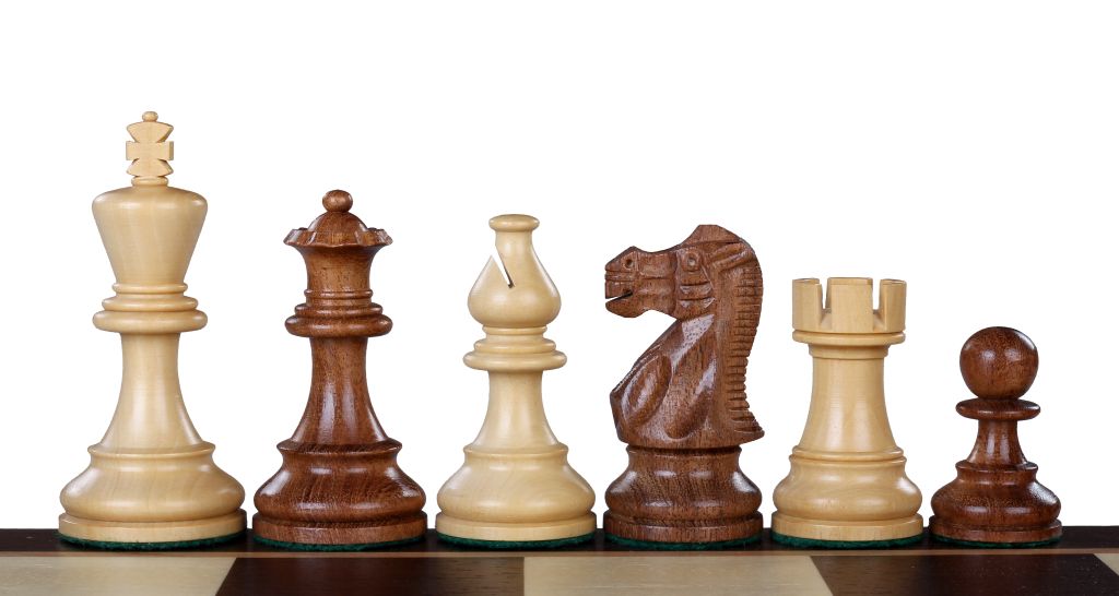 Classic Chess Pieces – 3" King, Acacia & Boxwood