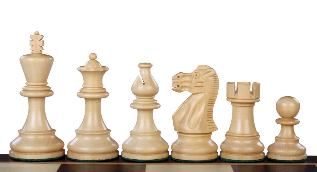 Classic Chess Pieces – 3.5" King, Acacia & Boxwood