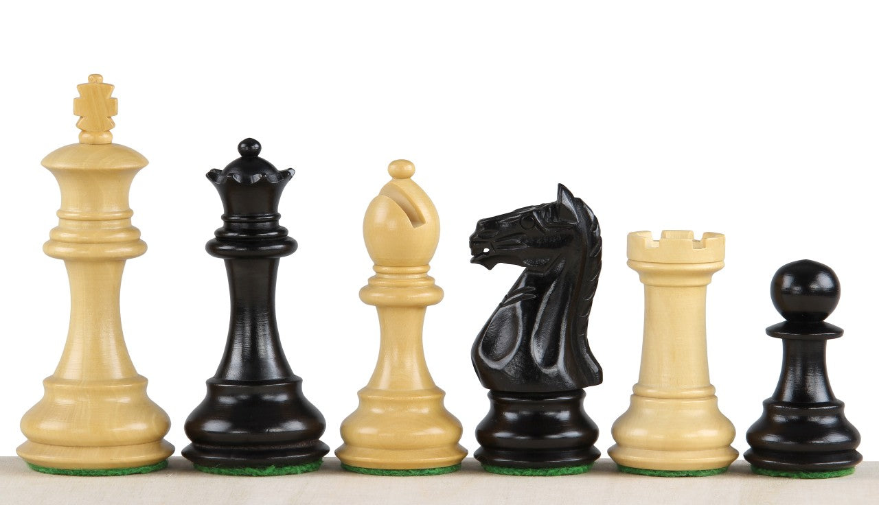 Oxford 3.5 Inch Chess Pieces – Ebonised Boxwood