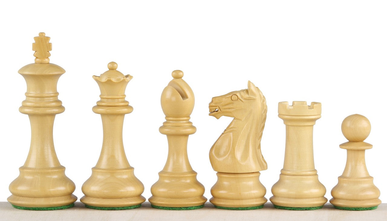 Oxford 3.5 Inch Chess Pieces – Ebonised Boxwood