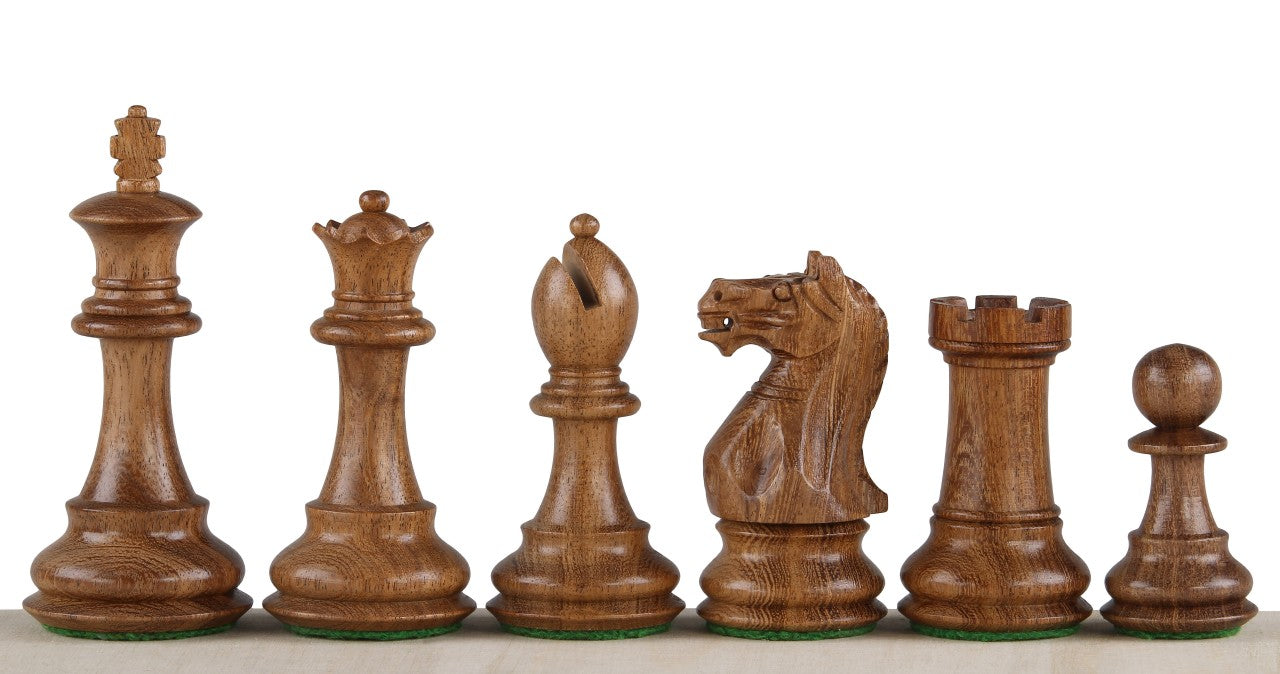 Oxford 3.75 Inch Chess Pieces – Acacia & Boxwood