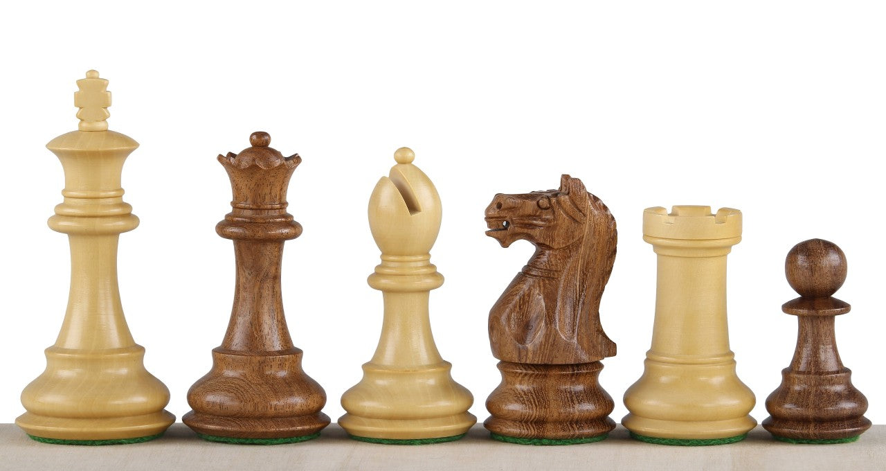 Oxford 3.75 Inch Chess Pieces – Acacia & Boxwood