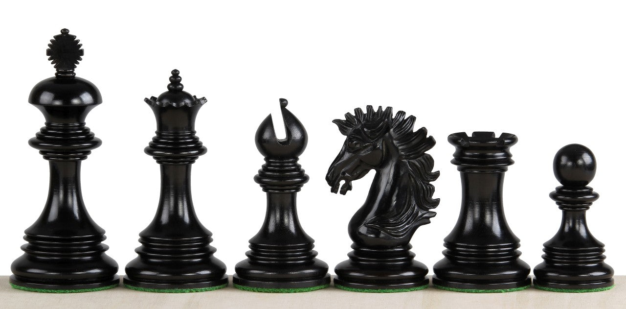 Sunrise 4.25" Exclusive Chess Pieces – Ebony Finish