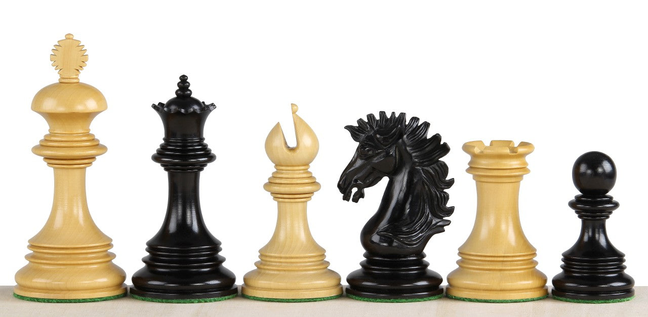 Sunrise 3.75" Ebony Chess Pieces
