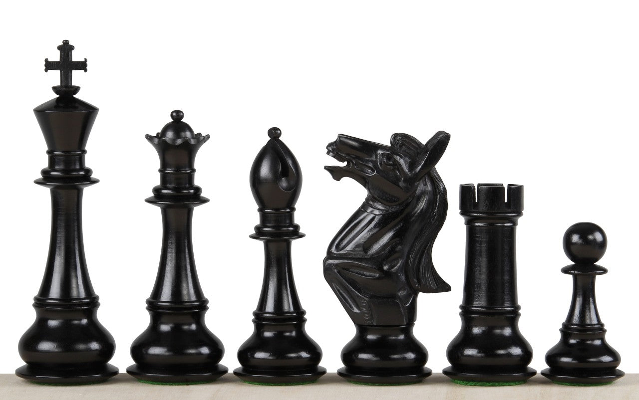 Napoleon Ebony Chess Pieces – 6″ (152 mm)