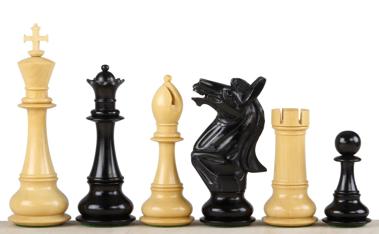 Napoleon Ebony Chess Pieces – 6″ (152 mm)