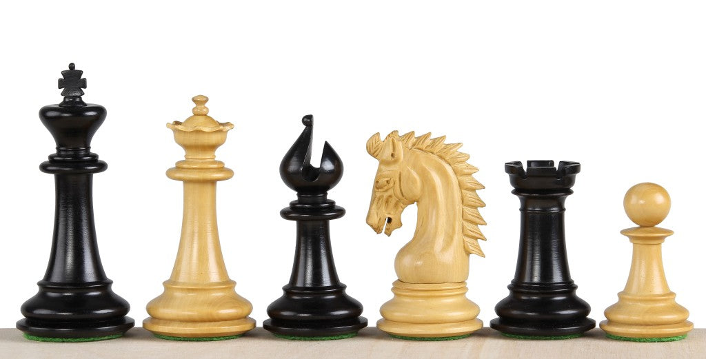 Sheikh Ebony Chess Pieces (3.75")