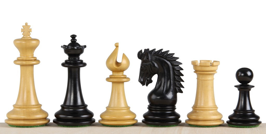 Sheikh Ebony Chess Pieces (3.75")