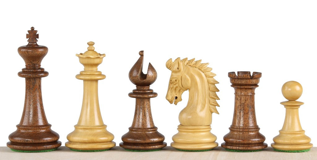 Sheikh 3.75″ Acacia & Boxwood Chess Pieces