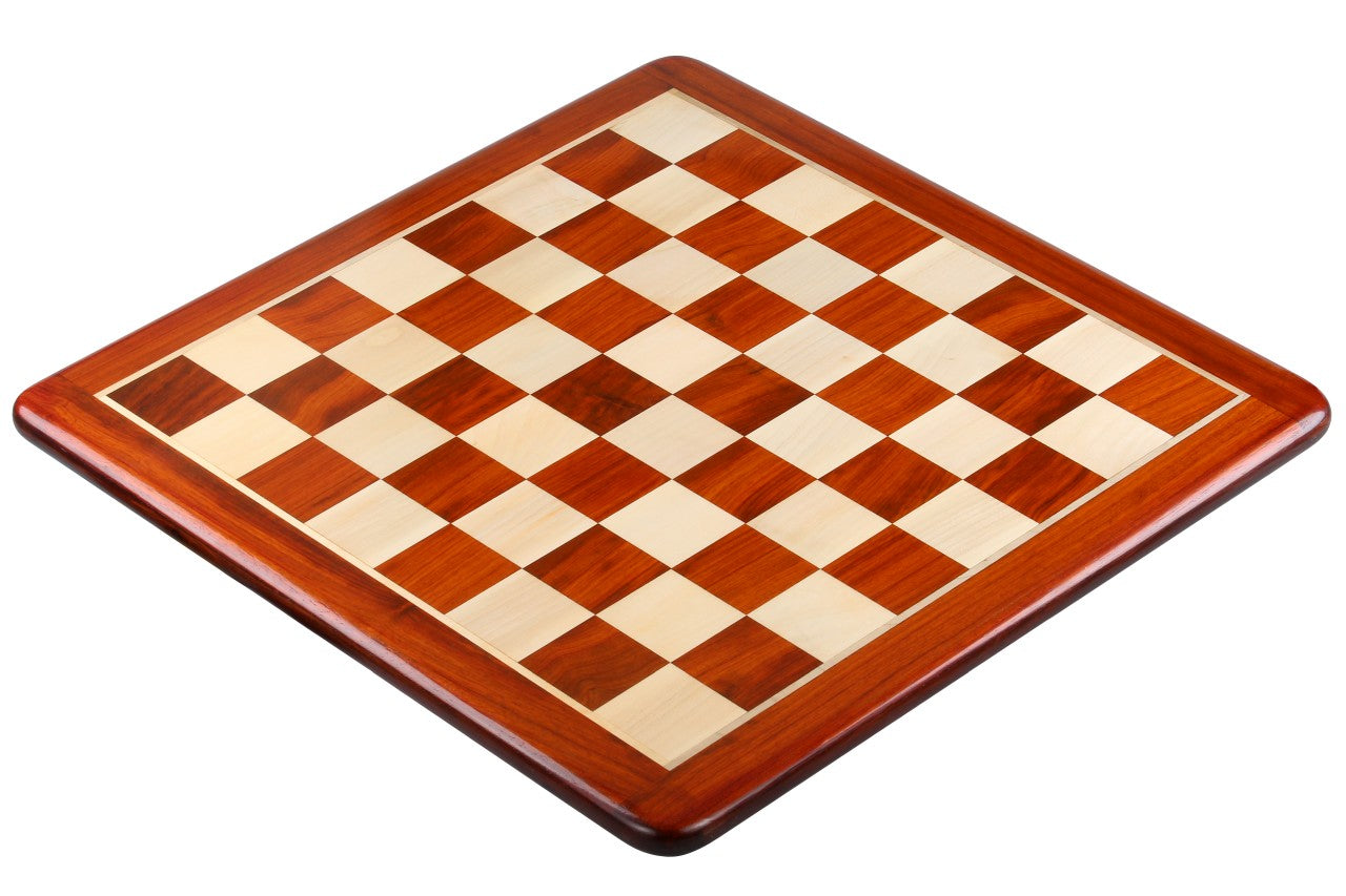 Redwood & Beechwood Solid Chess Board 22.8″ – Without Notation
