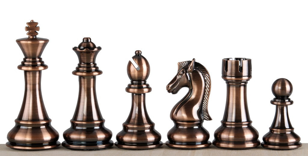 Metallic Chess Pieces – 4.5″ Bronze & Silver Finish