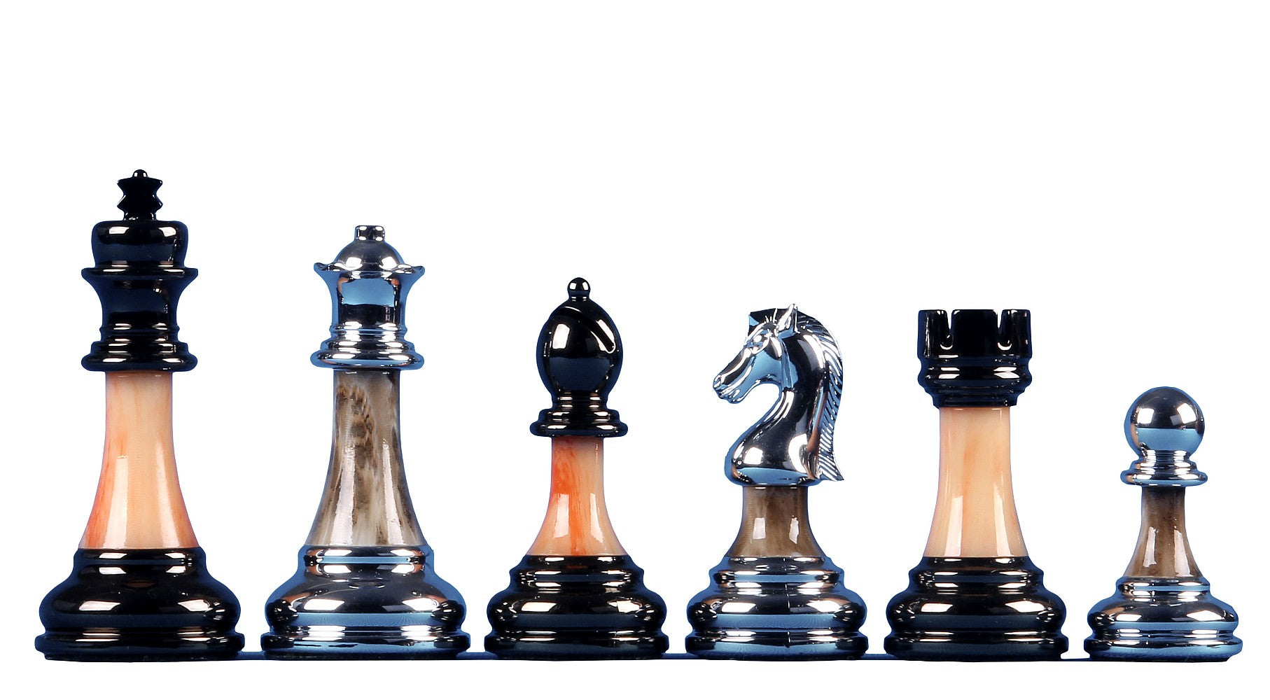 Metallised Chess Pieces – 3.5″ Heavyweight