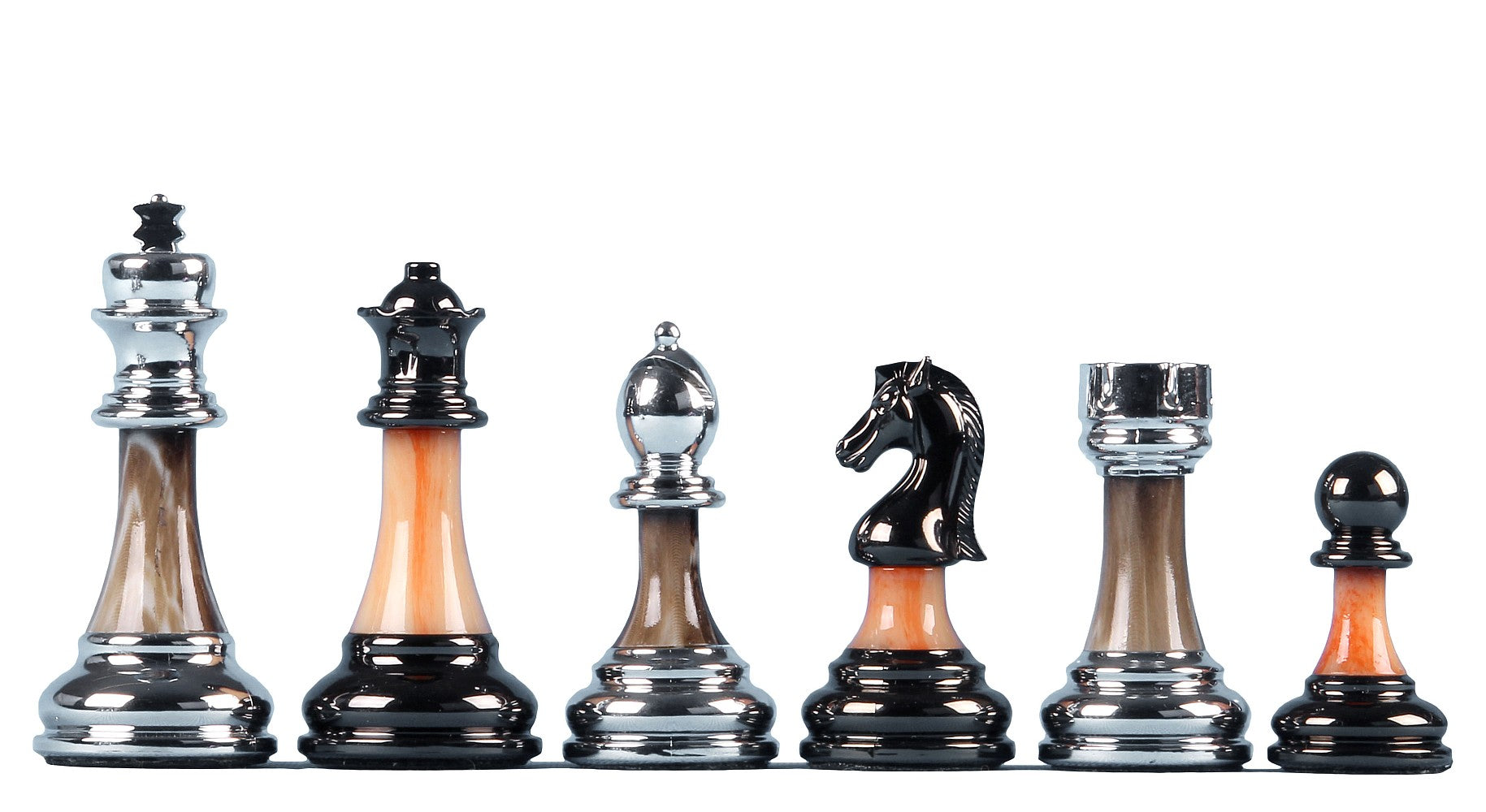 Metallised Chess Pieces – 3.5″ Heavyweight
