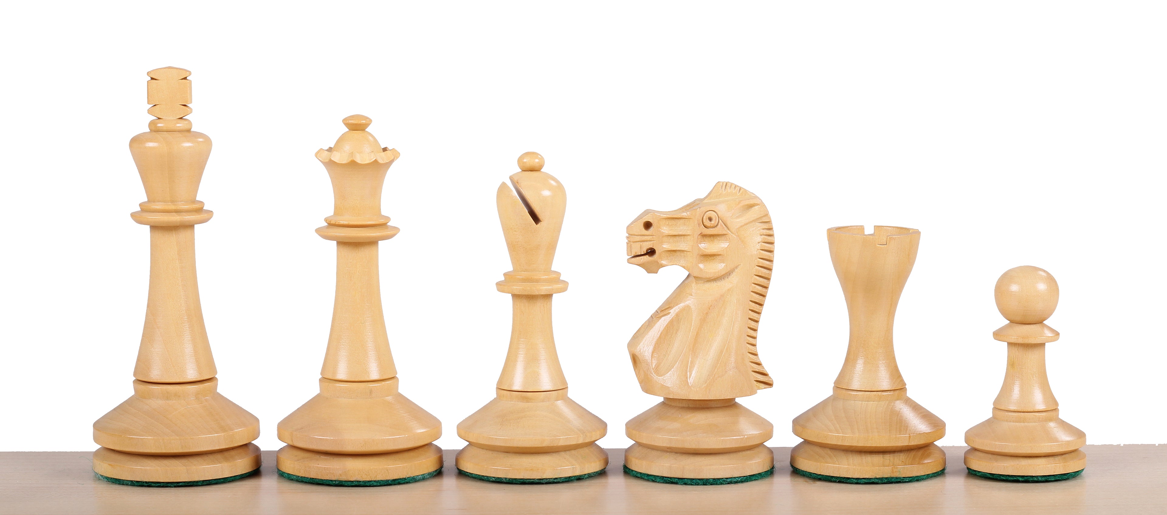 Blackmore Chess Pieces – 3.75" King, Acacia & Boxwood