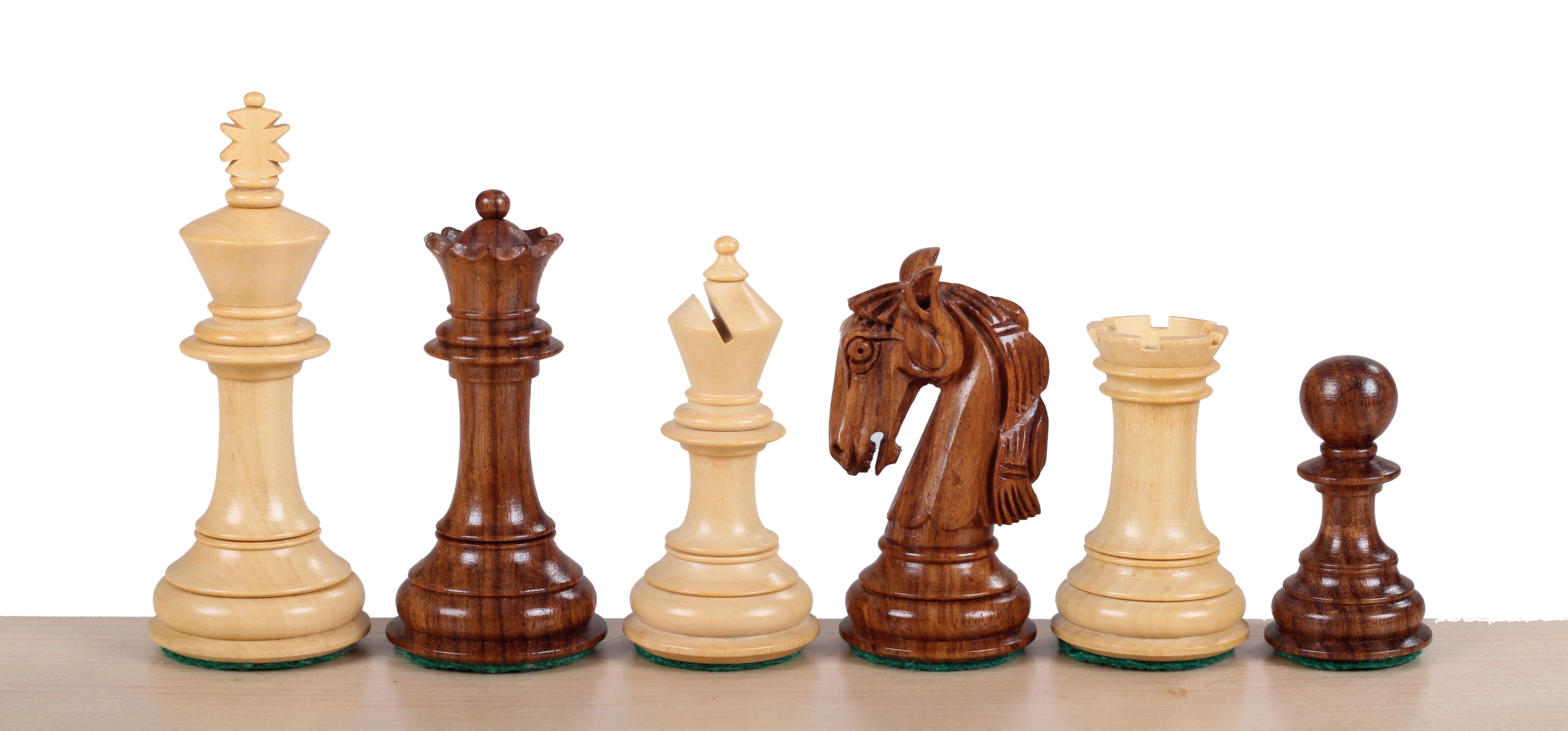 Colombian Chess Pieces – 3.75" King, Acacia & Boxwood