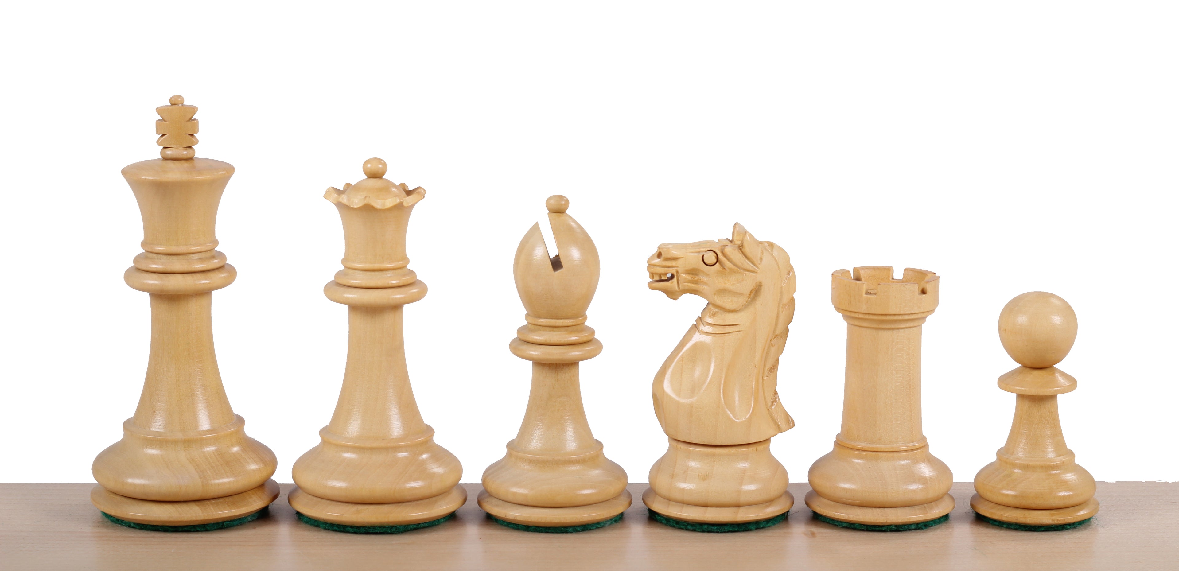Oxford 3.75 Inch Chess Pieces – Ebonised Boxwood