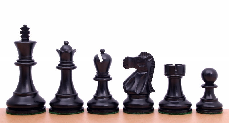 Reykjavik 3.5 Inch Chess Pieces – Ebonised Boxwood