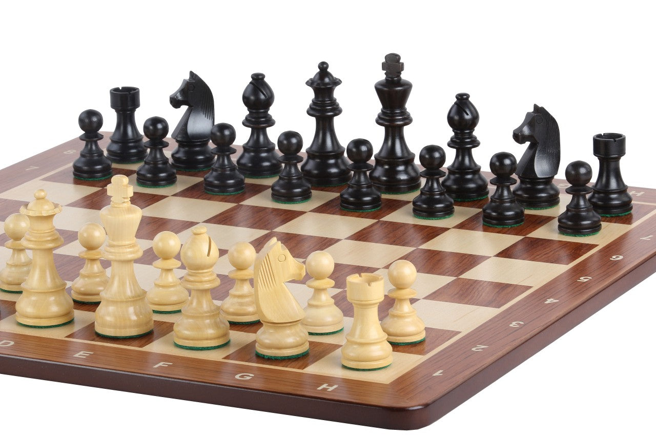 Tournament Chess Set No. 5 – German Knight 3.5" with Padouk Board