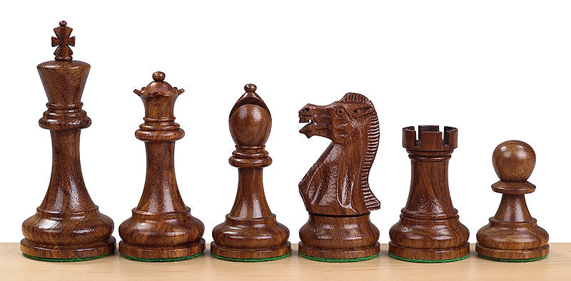 Executive Acacia & Boxwood Chess Pieces – 4″ King