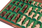 Staunton De Lux No. 5 Chess Pieces with Wooden Box