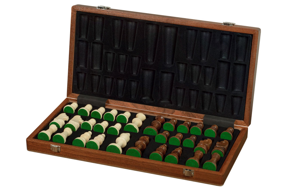Sunrise Tournament Staunton Chess Set No 5 with Mahogany Board