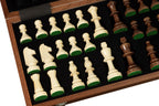 Sunrise Tournament Staunton Chess Set No 5 with Mahogany Board