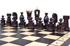 King's Chess Set with Brass Inlay Large (4.72 in King / 120 mm)