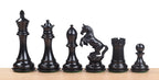 Alexander Chess Pieces – 4" King, Ebony & Boxwood with Extra Queens
