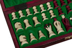 Medium Royal Kings Chess Set with Insert Tray – Cherry Finish (2.5 inch King)