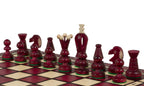 Medium Royal Kings Chess Set with Insert Tray – Cherry Finish (2.5 inch King)