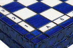 King's Small Chess Set Blue with Felt Lining (2.36 in King / 60 mm)