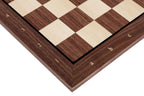 Walnut & Maple Tournament Chess Board with Notation – 21.25″