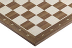 Walnut & Maple Chess Board 20.5″ with Notation – Tournament Style